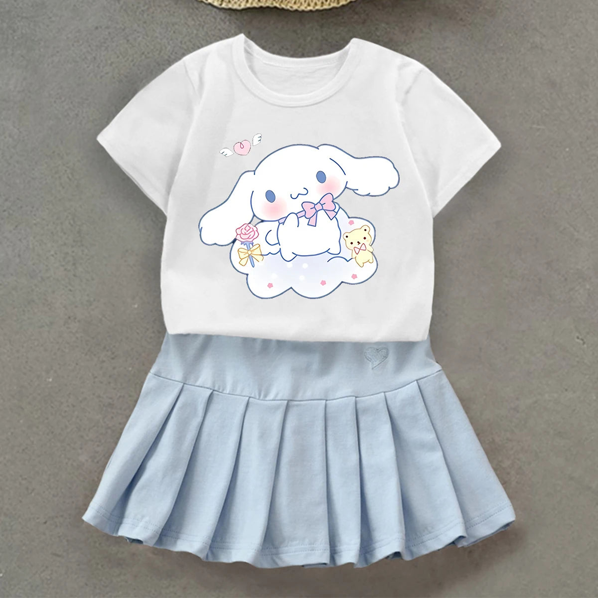 Cinnamoroll T-Shirt & Pleated Skirt Set