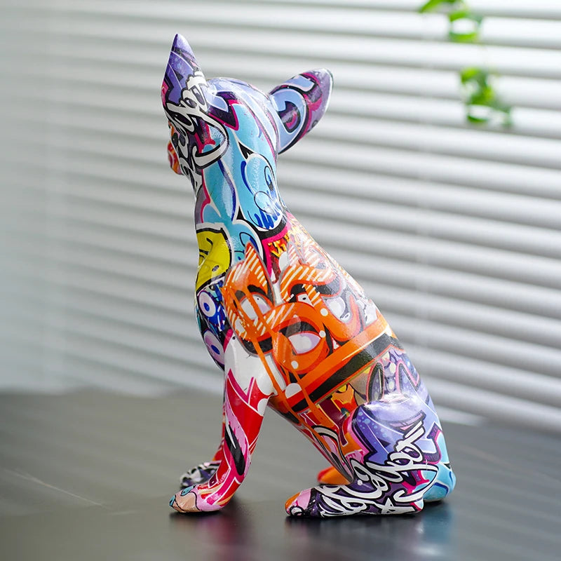 Decorative Home Decor Cute Graffiti Chihuahua