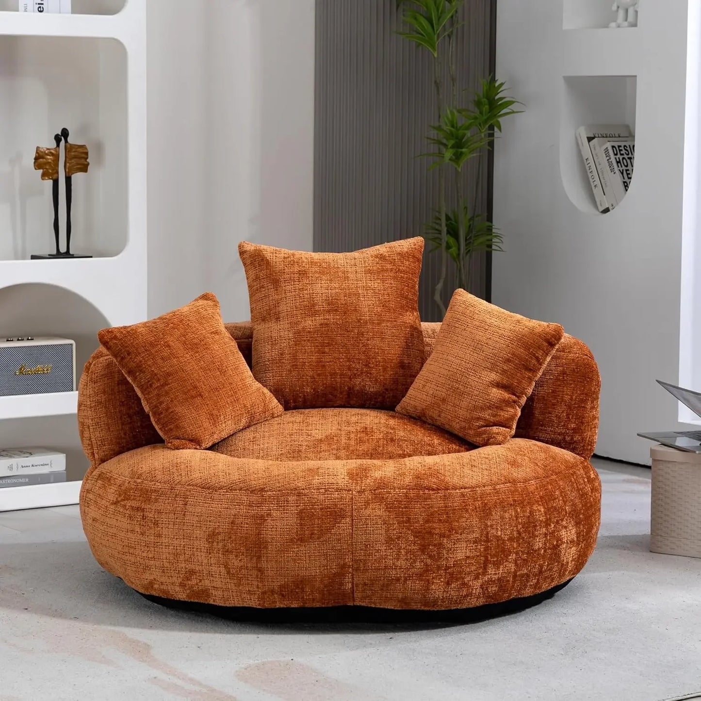 Bean Bag Chair Upholstery Lazy Lounger for Living Room