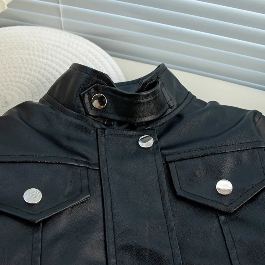 Boy Girls Leather Jacket