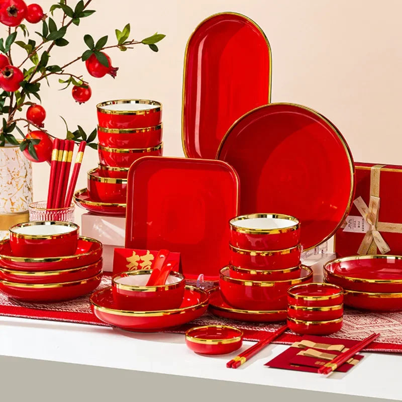 New Dishes Set Home Creative Ceramics