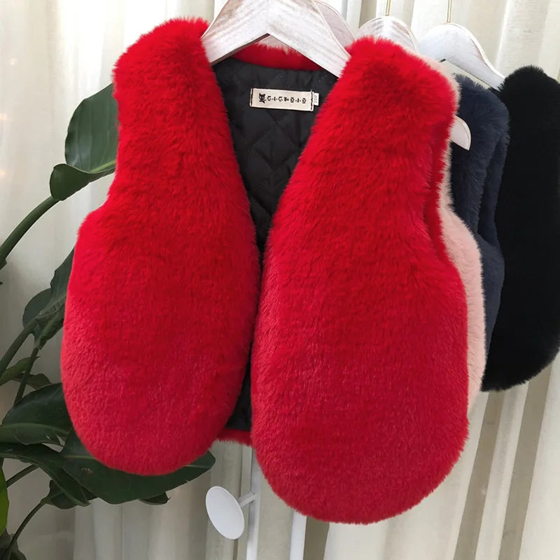 Faux Fur Vest Outerwear