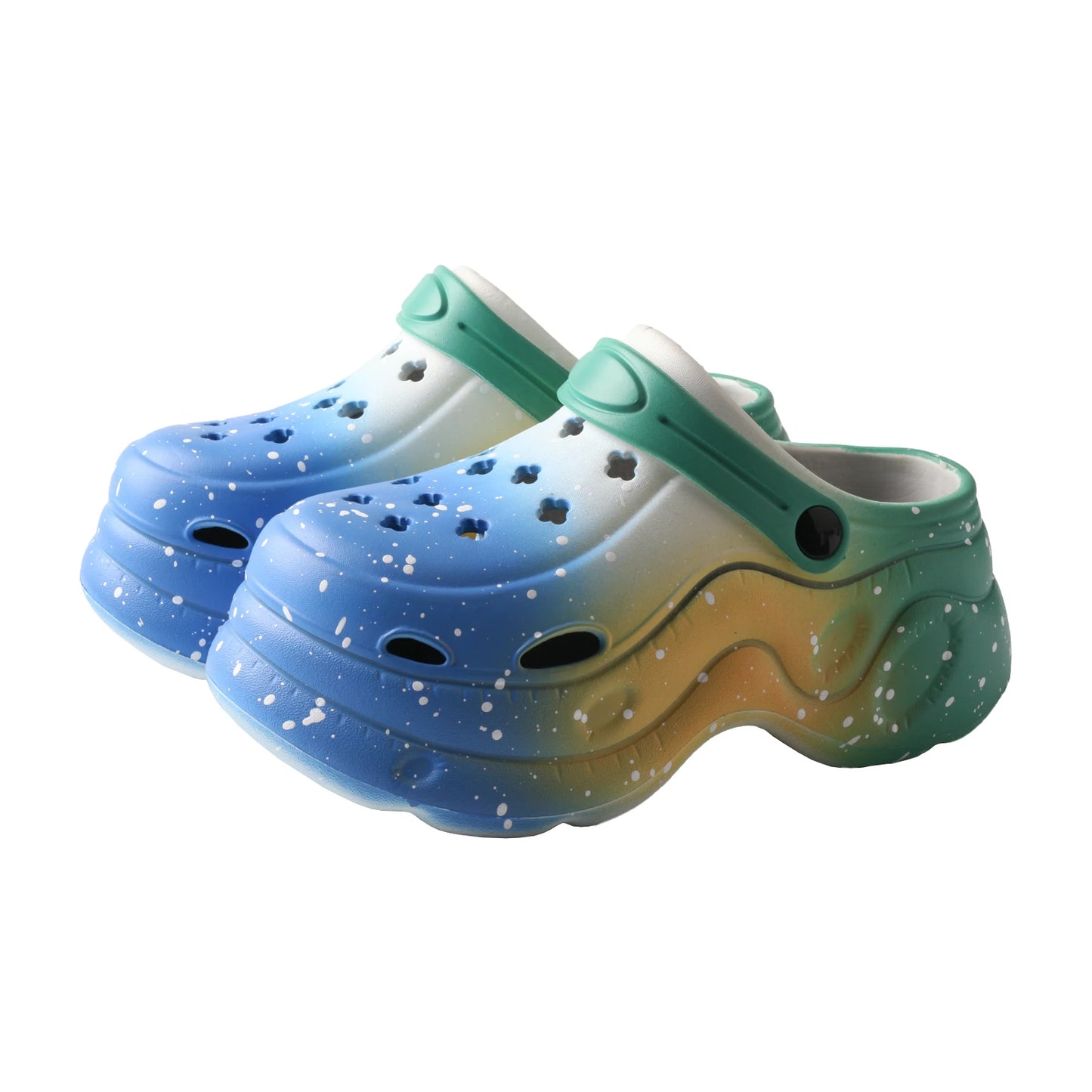 Gradient Anti-Slip Clogs Thick Soled