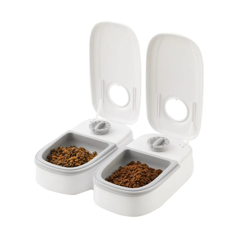 Pet Automatic Timing Feeder Dry&Wet Food Container