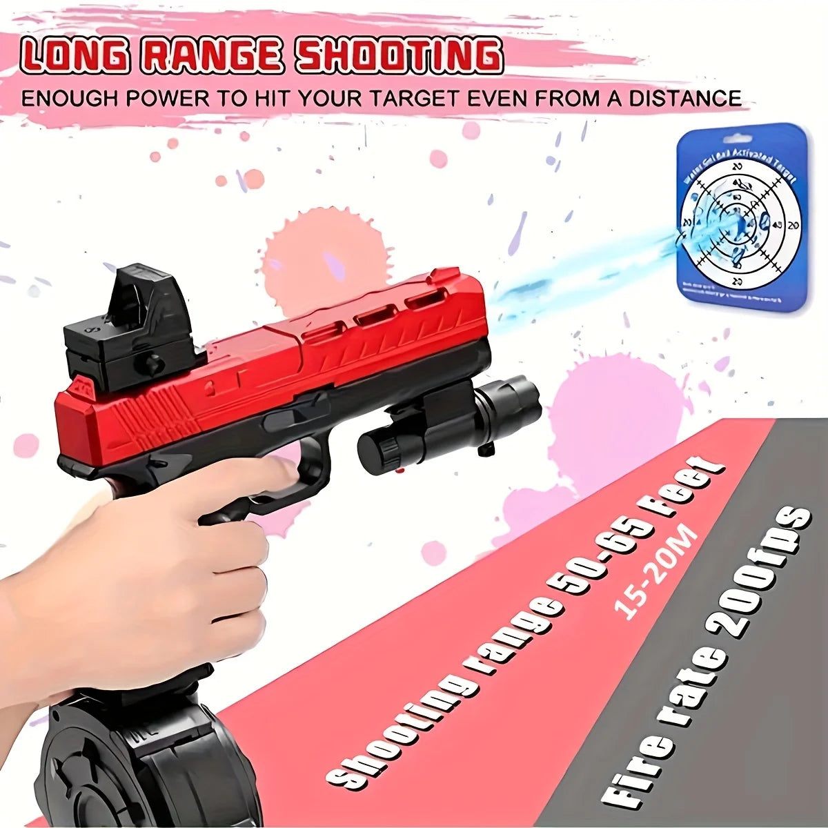 Beads Blaster Gun Toy with Big Drum