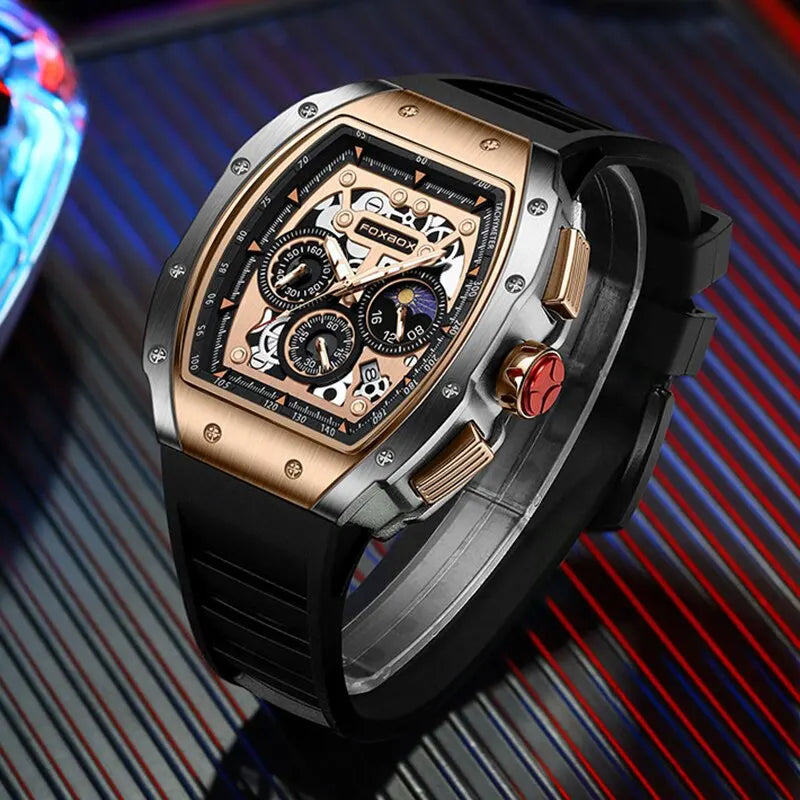 Waterproof Military Quartz Chronograph Wristwatch