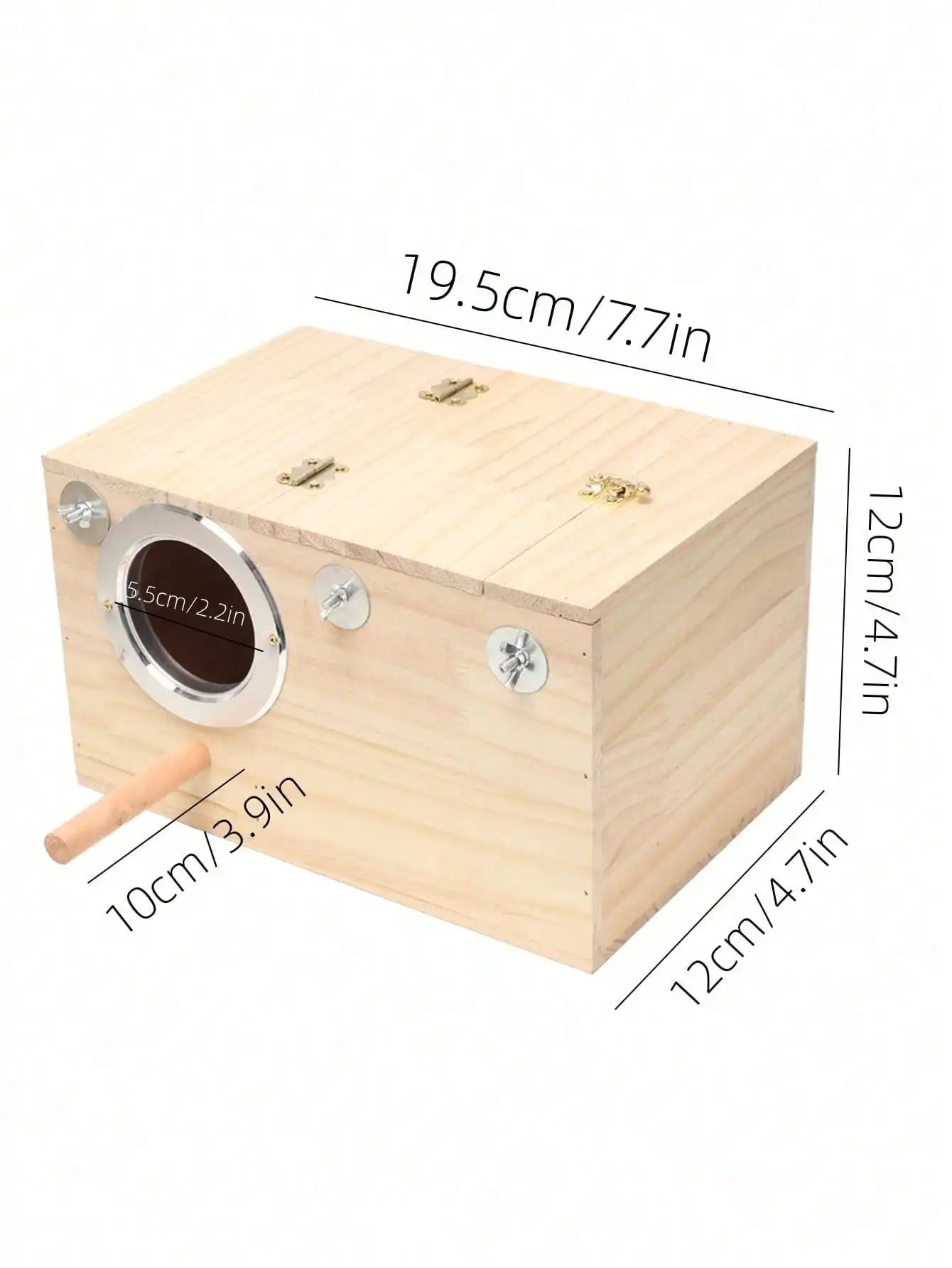Parakeet Box Bird House Wood