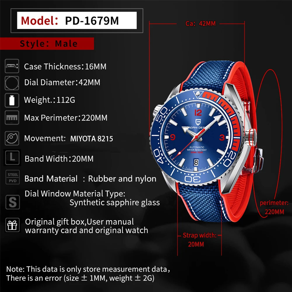 Sporty Rubber Diving Watch