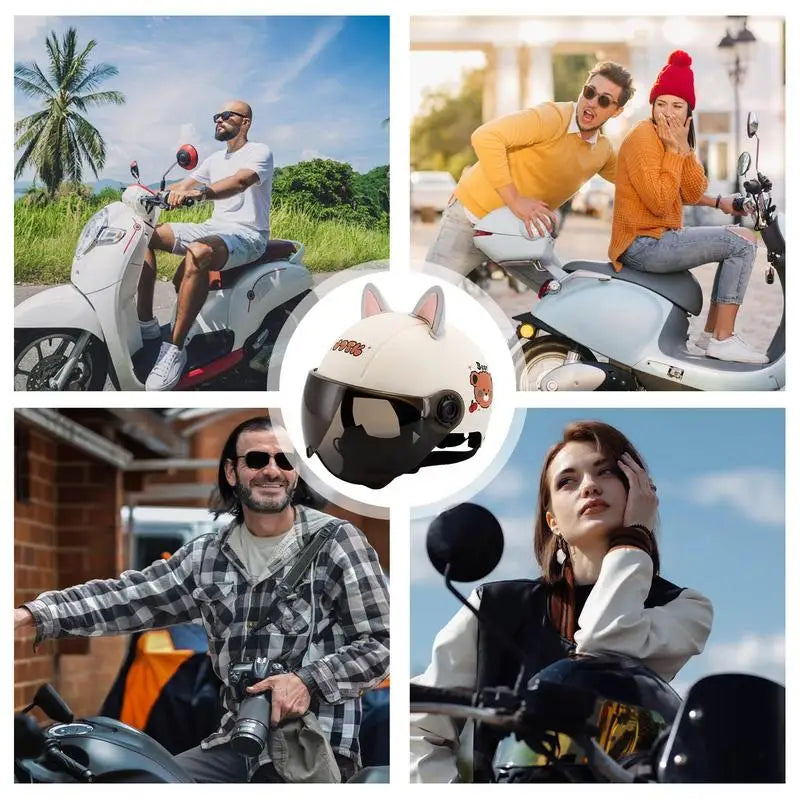Motorcycle Half Open Face Helmet