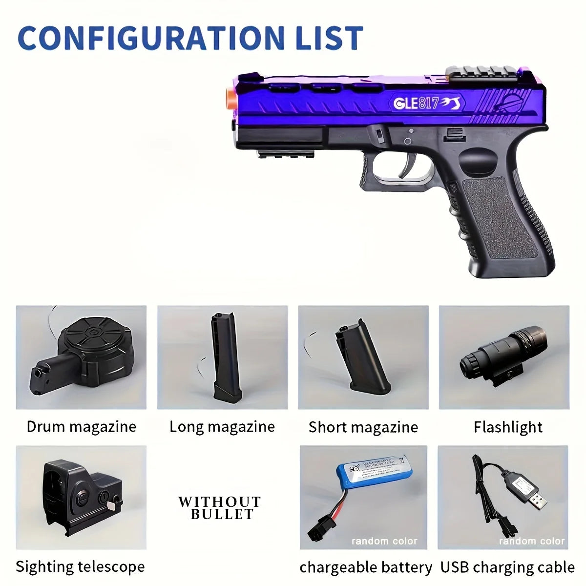 Beads Blaster Gun Toy with Big Drum