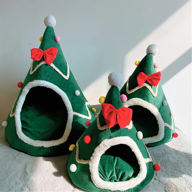 Christmas Bed Warm Cat House, Dog Habitat