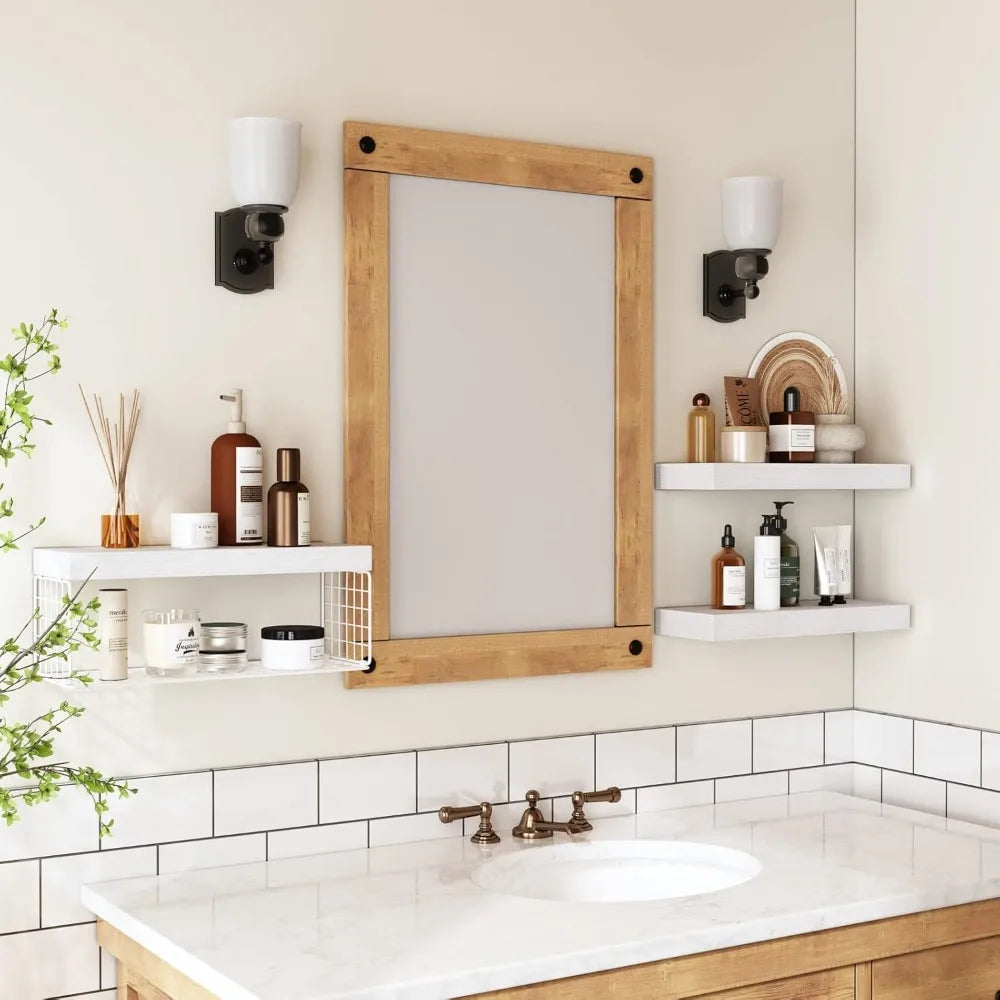 Floating Shelves Over Toilet - Set of 3