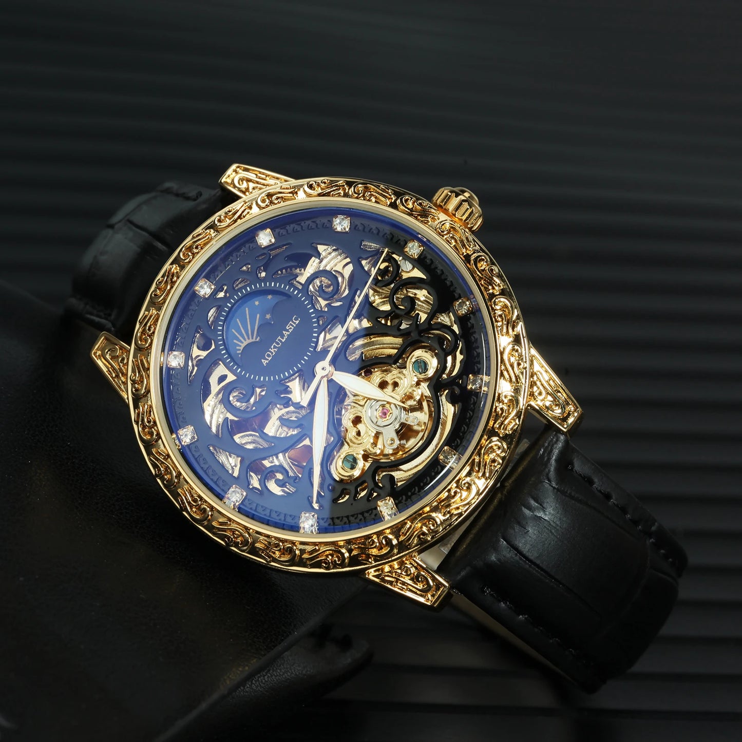 Tourbillon Skeleton Automatic Mechanical Watch
