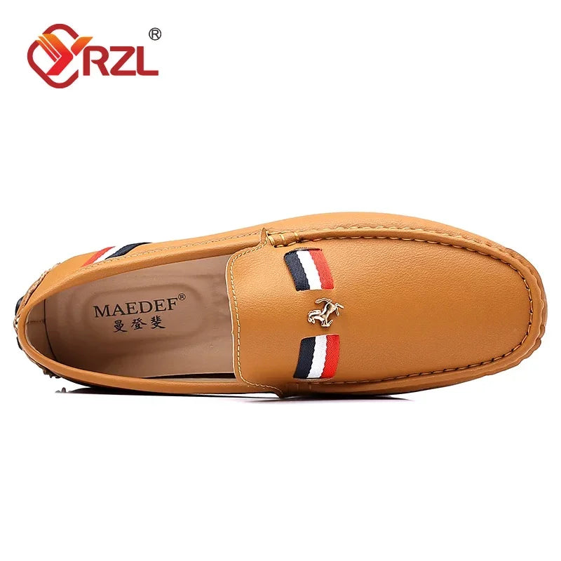 Casual Leather Italian Comfortable Moccasins