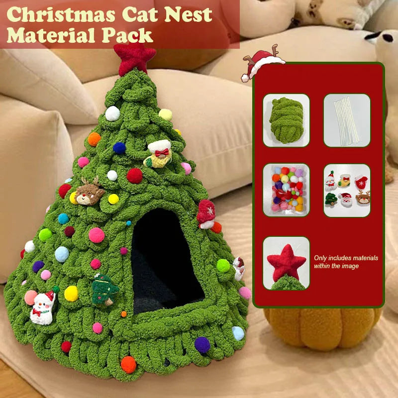 Christmas Tree Bed DIY Yarn Tools Package Homemade