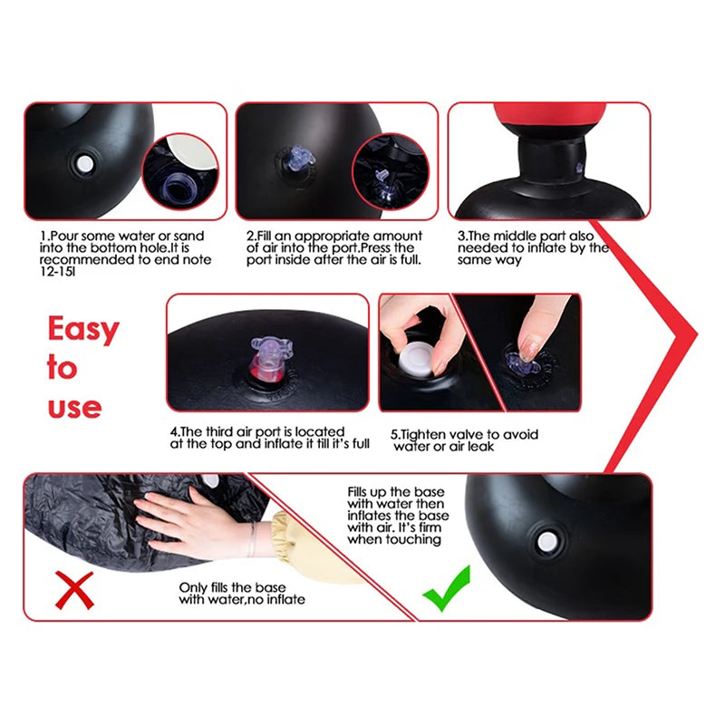 Inflatable Punching Bag PVC Boxing Bag Adults Kids