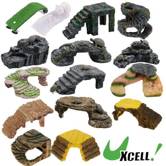 Reptile Island Turtle Basking Platform Tank Habitat Accessories