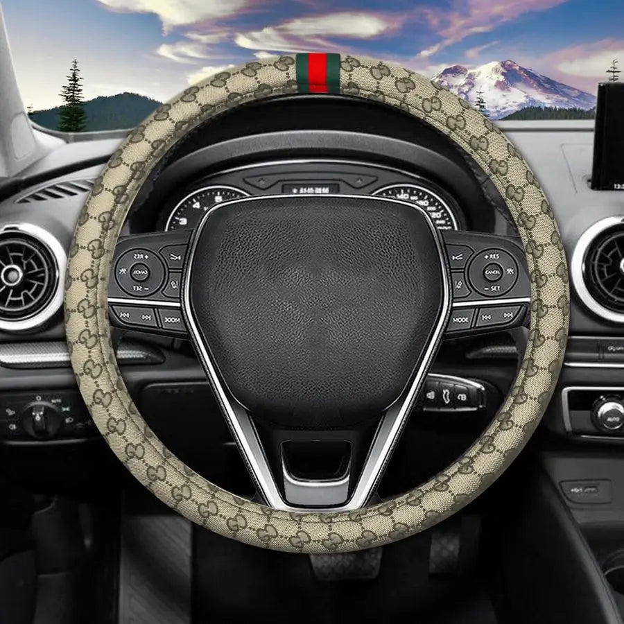 Wheel Cover with 2 Headrest Pillows and Seat Belt Shoulder Pads