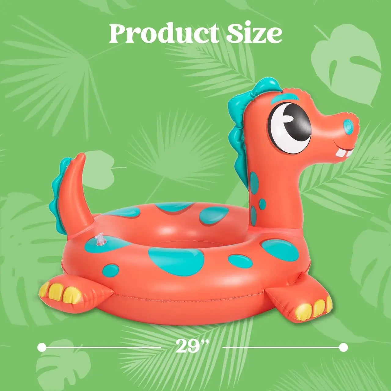 3-Pack Inflatable Pool Floats Dinosaur Sea Turtle Dolphin