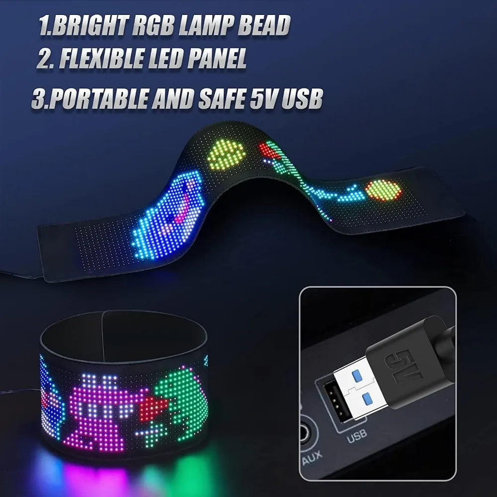 Huge Bright Devil Eyes LED Scrolling Car Displays