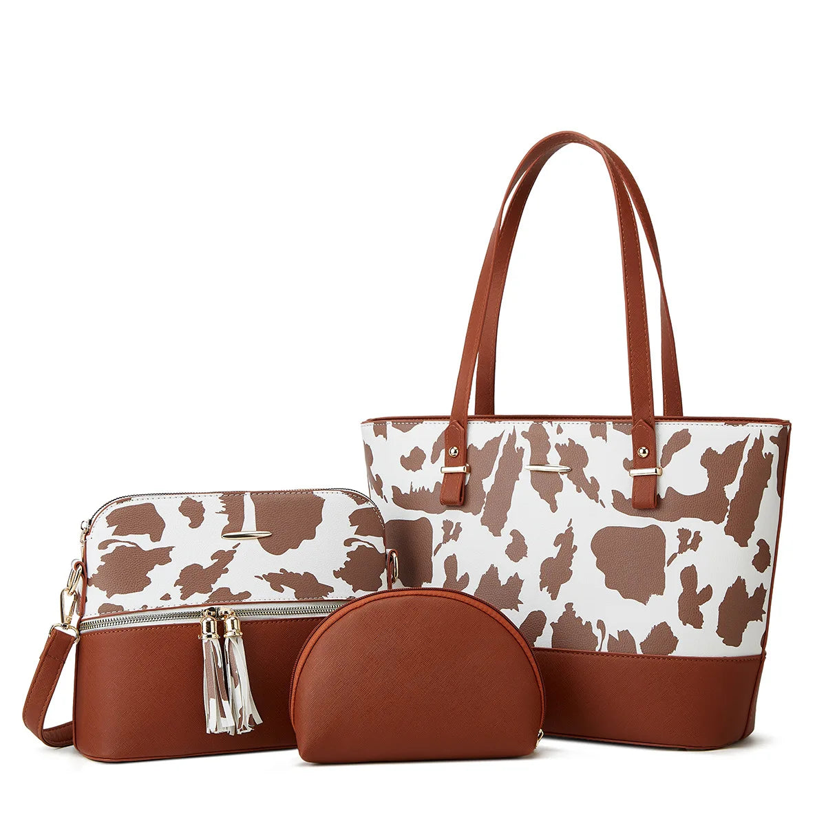 3PC Fashion Tote Crossbody Top Handle Bags