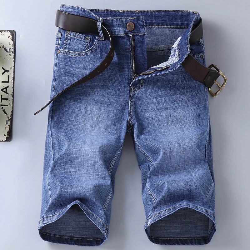 Stretch Black Blue Fashion Design Men's Shorts