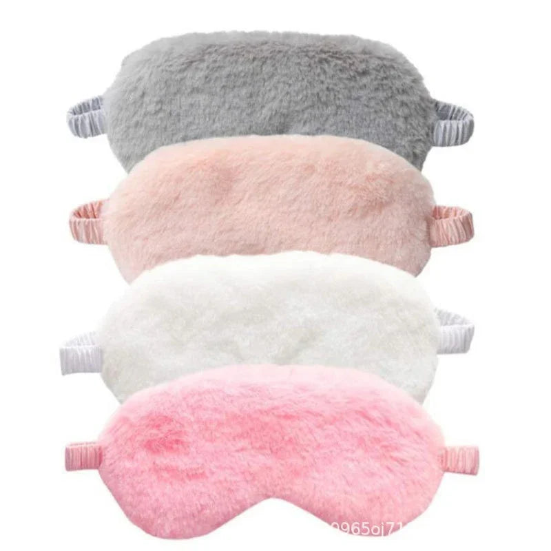 Soft Plush Sleeping Mask Rabbit Fur
