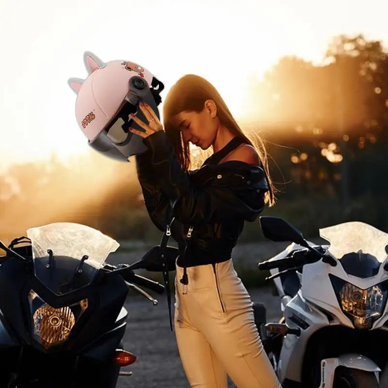 Motorcycle Half Open Face Helmet