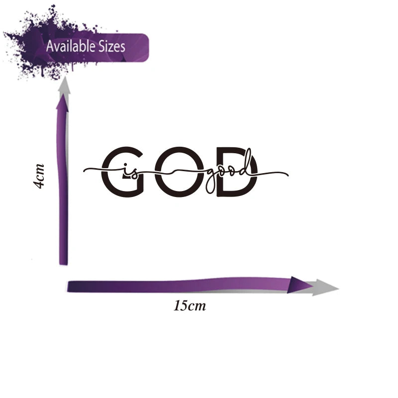 God Is Good Christian Car Decal
