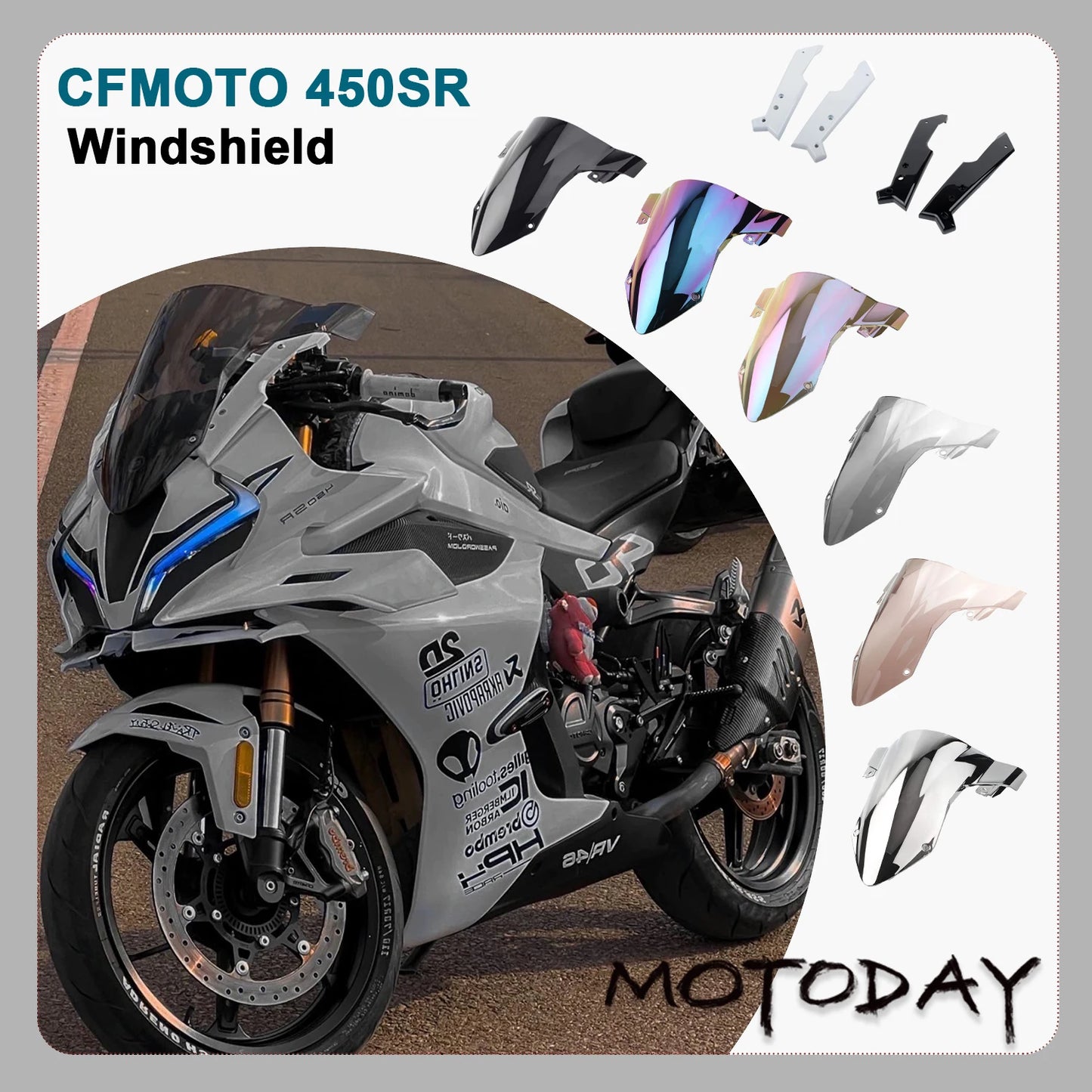 450SR Front Windshield CFMOTO Motorcycle Accessories