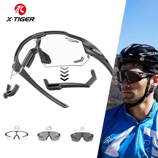 X-TIGER Photochromic Sunglasses Sport Cycling Glasses