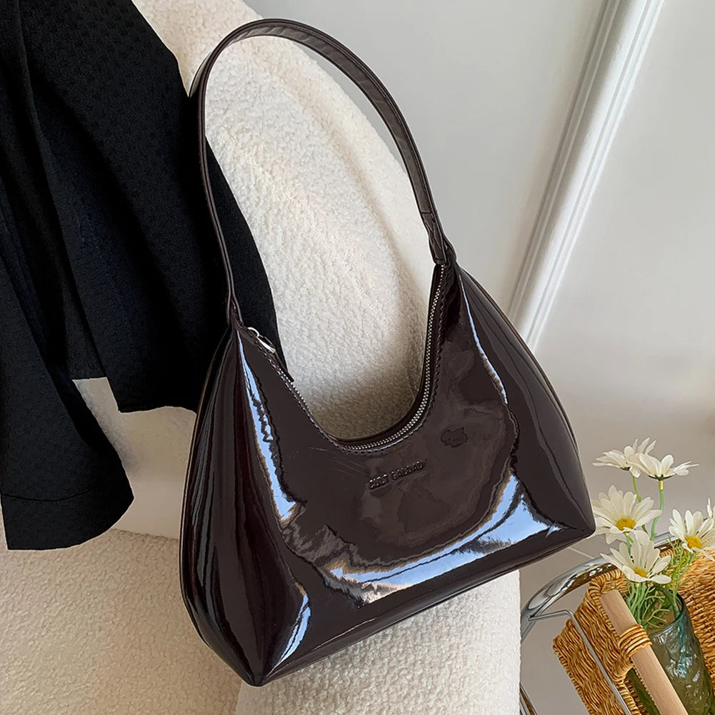 Patent Leather Tote Bag