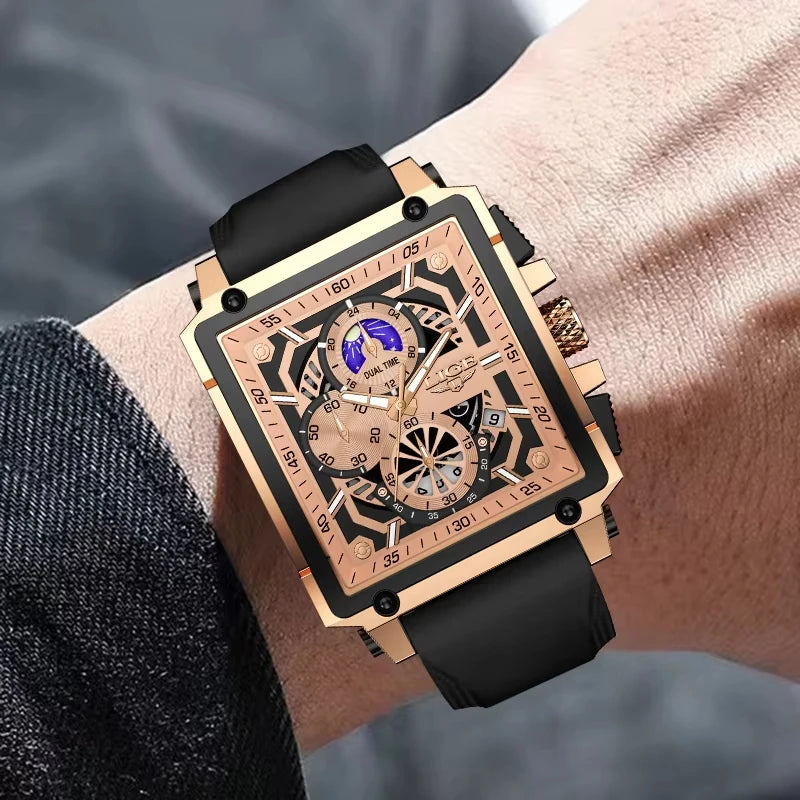 Chronograph Waterproof Square Mans Watch