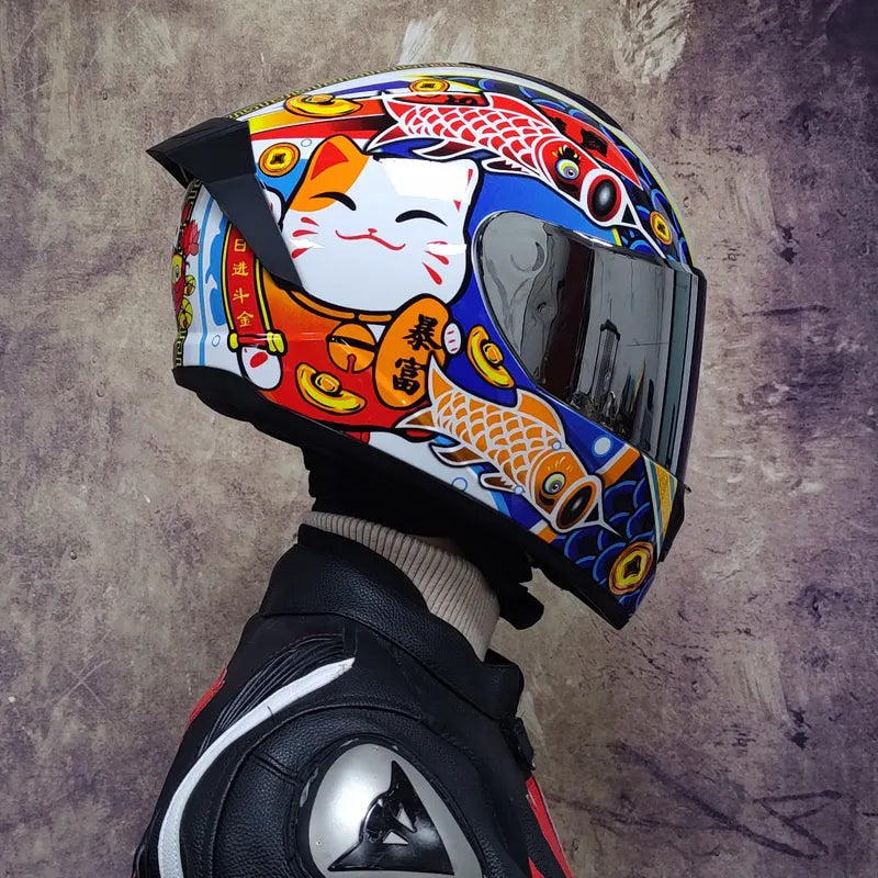Full Face Double Visor Racing Helmet