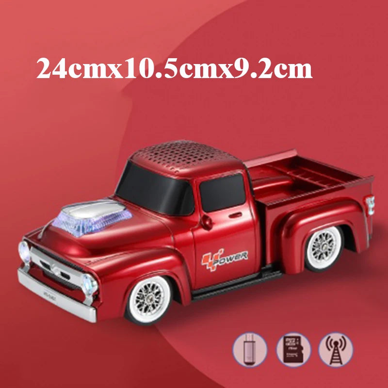 Old Pickup Truck Alloy Car Design Wireless Speakers