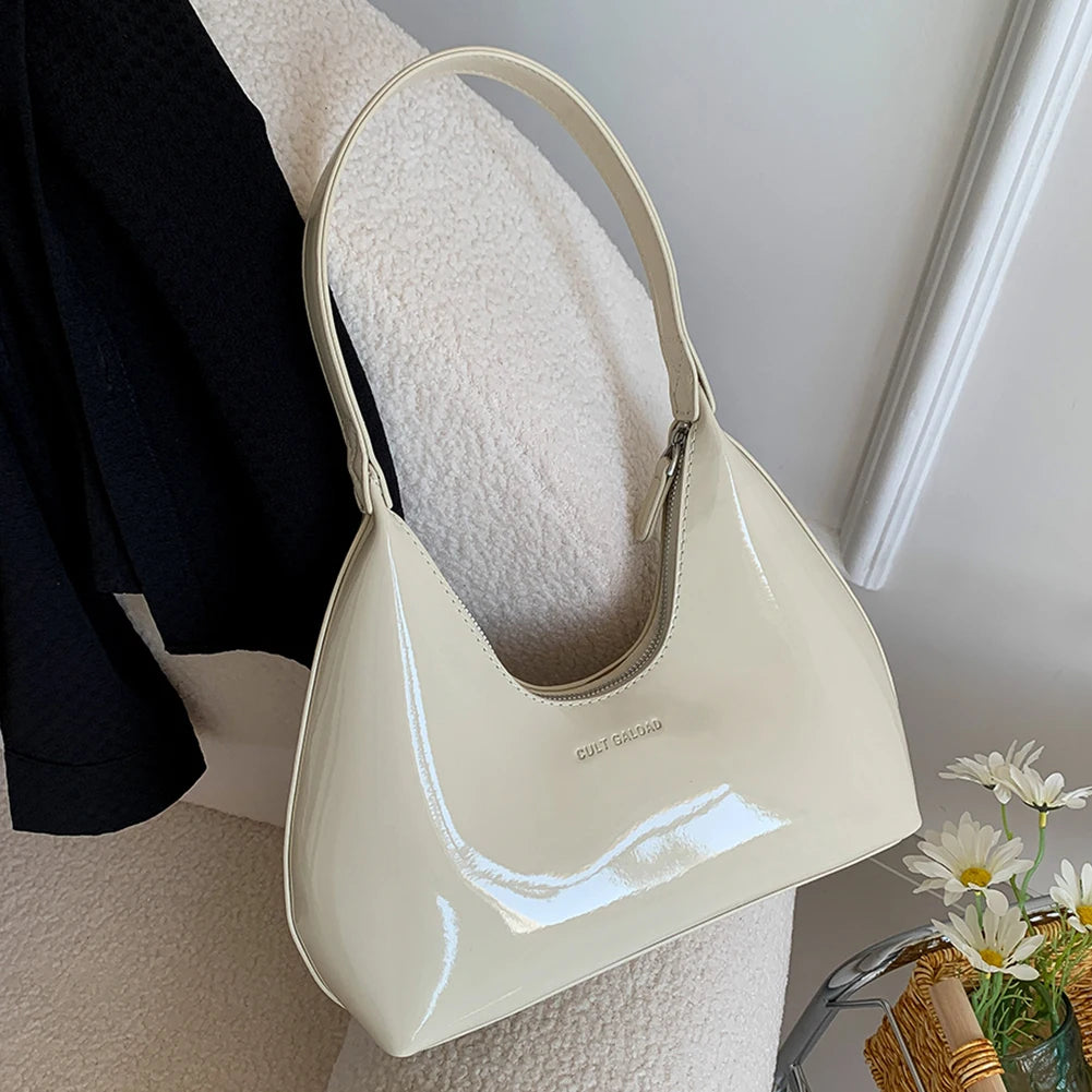 Patent Leather Tote Bag