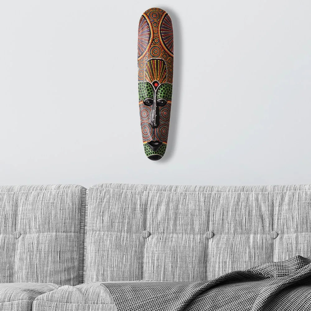 Solid Wood Carving African Totem Masks