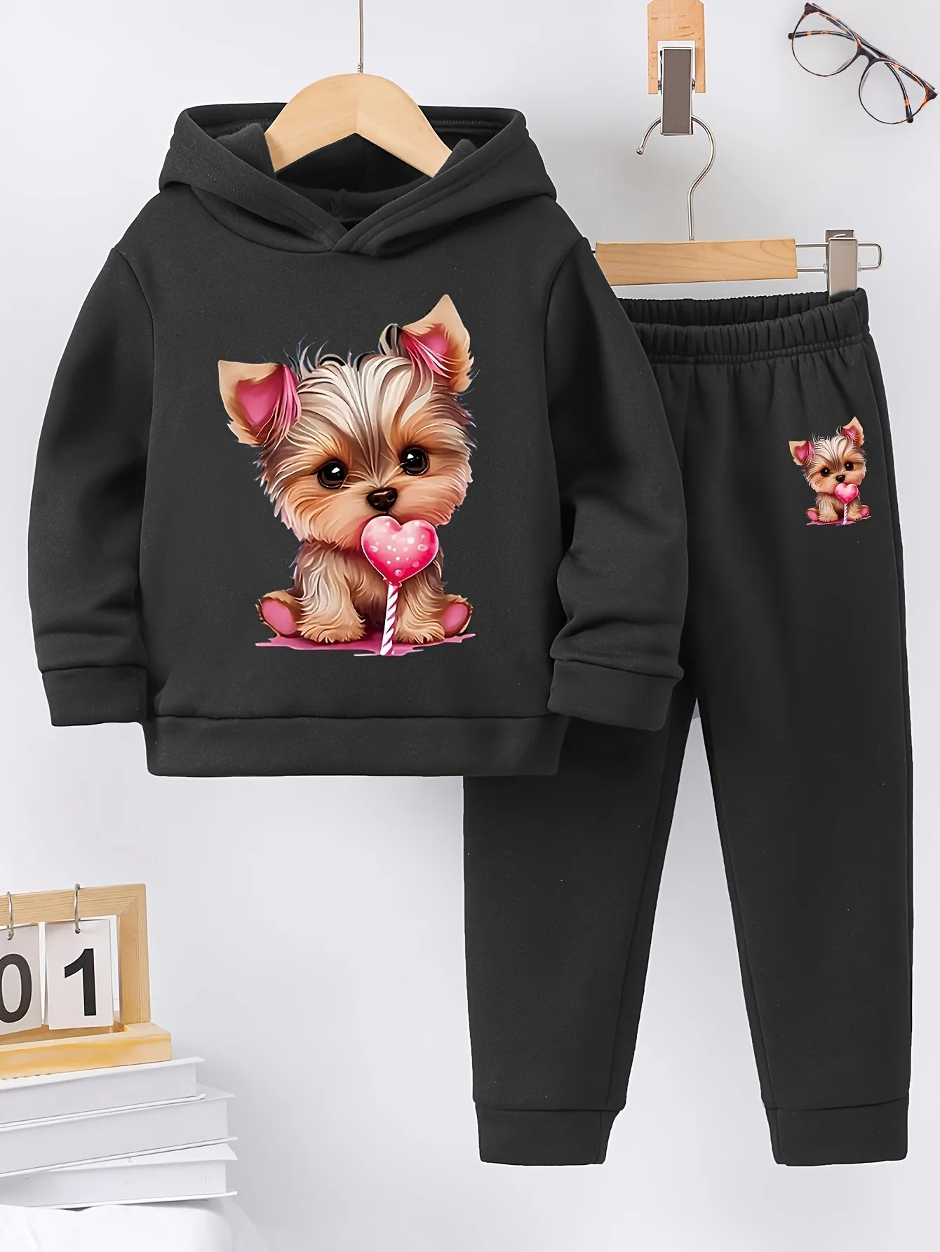 2Peice sets Exquisite Fashion Girls Fleece Tracksuit