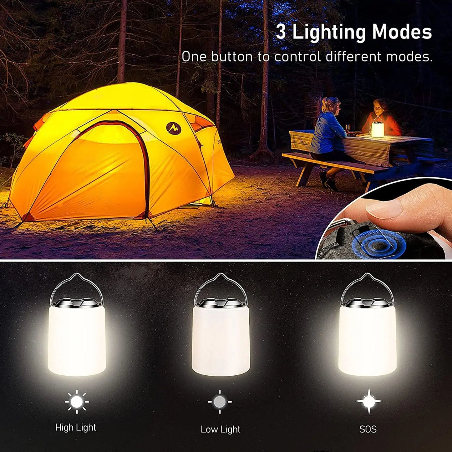 Rechargeable camping light flashlight camping  lantern