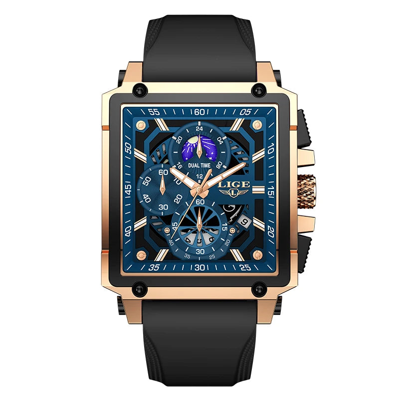 Chronograph Waterproof Square Mans Watch