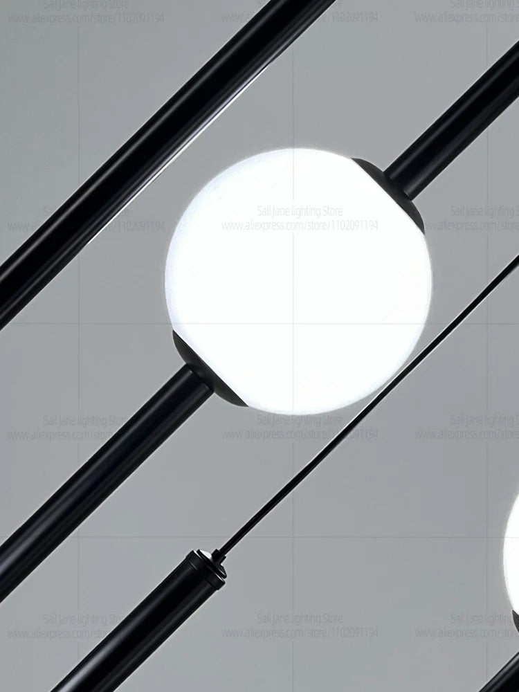 Modern LED Hanging Staircase Chandelier