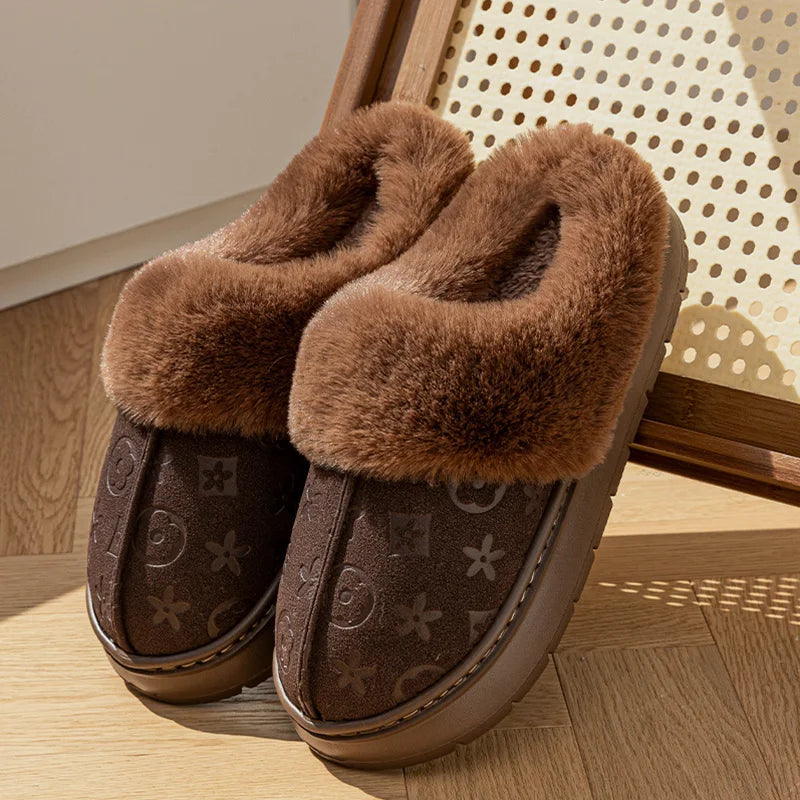 Cotton Slippers Plush Anti Slip
