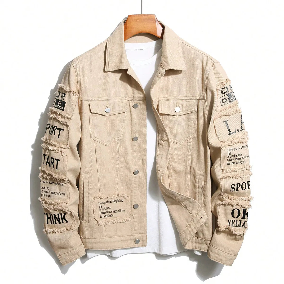Denim Cotton Stretch Trucker Jacket for Men