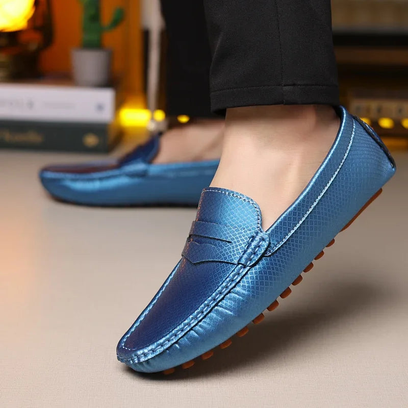 Leather Casual Soft Slip-On Moccasins