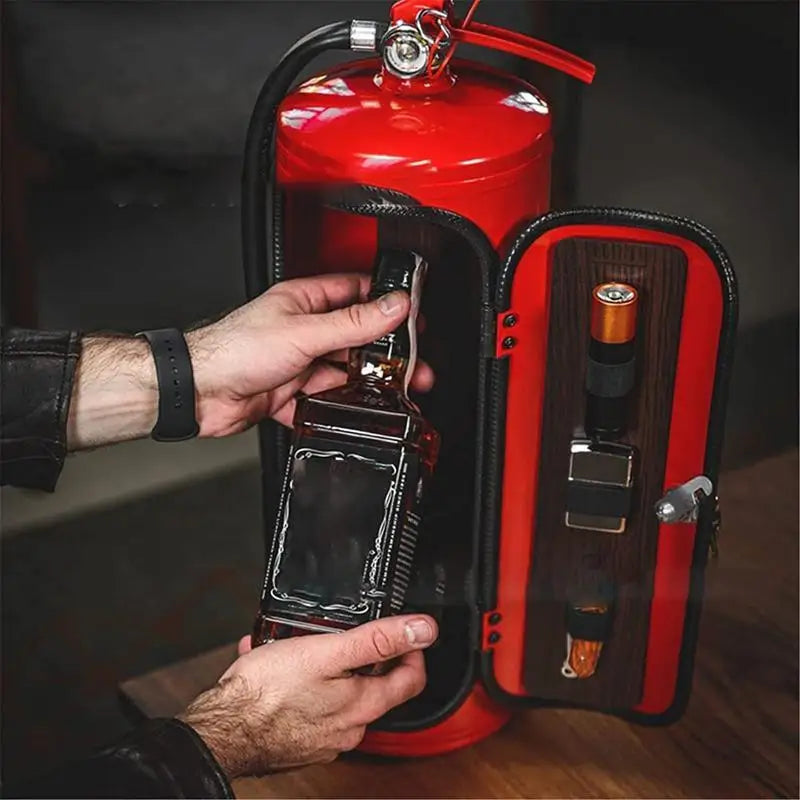 Fire Extinguisher Shape Wine Cabinet Decoration Mini Bar