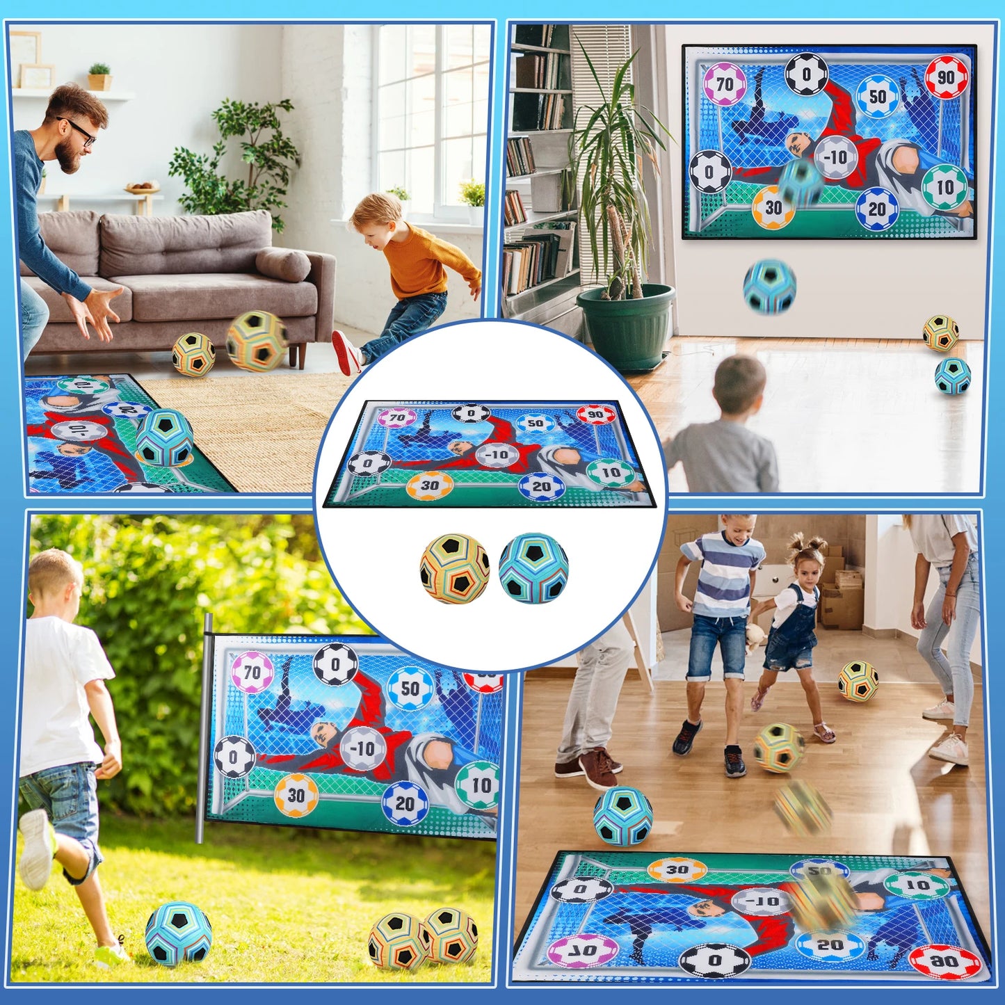 Kids Indoor Outdoor Soccer Trainer Foldable