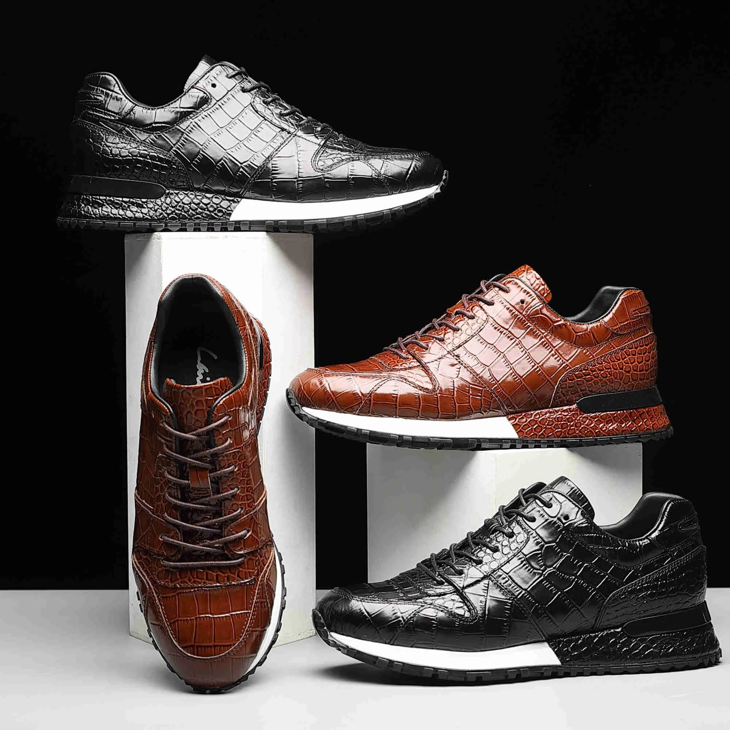 Designer Luxury Genuine Leather High Quality Sneakers