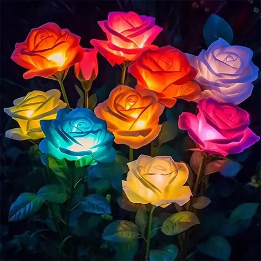 5 Heads Rose Solar Lights