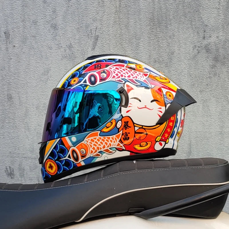 Full Face Double Visor Racing Helmet