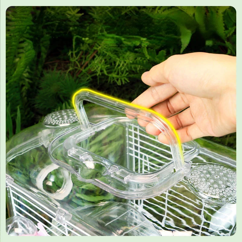 Hamster Cage 2-story Luxury Portable Habitat